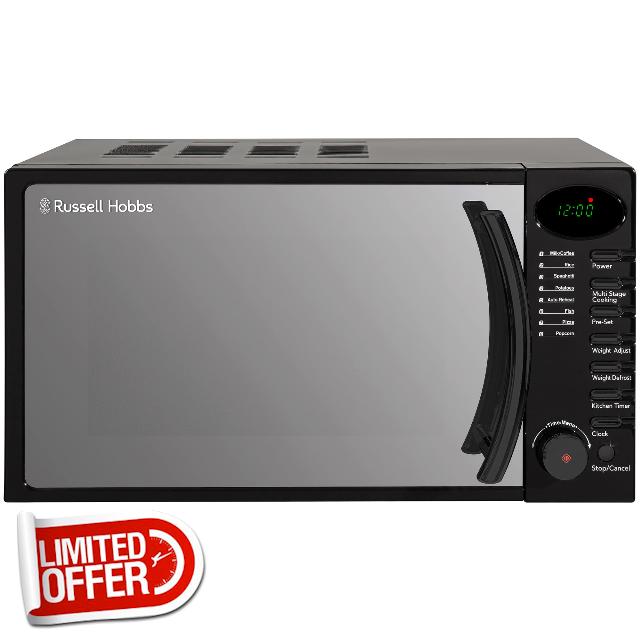 Russell Hobbs RHM1714B 17 Litre 700 W Black Digital Solo Microwave with 5 Power Levels