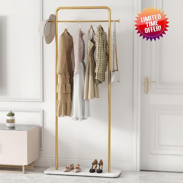 Gold Clothing Rack 31.5 Inches