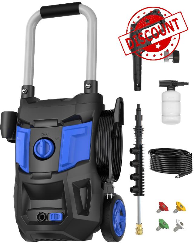 Electric Pressure Washer - 4500 PSI Max 3.0GPM with 20FT Hose