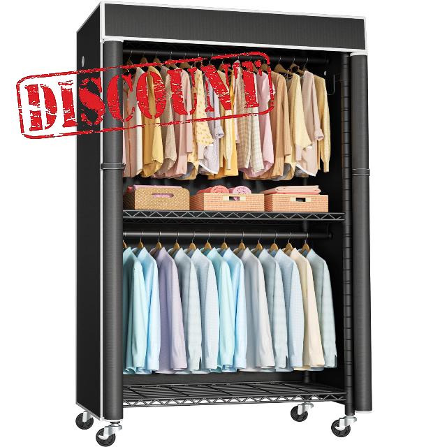 Clothing Rack with Cover