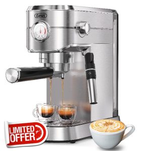 Gevi Espresso Machine 20 Bar with Automatic Milk Frother