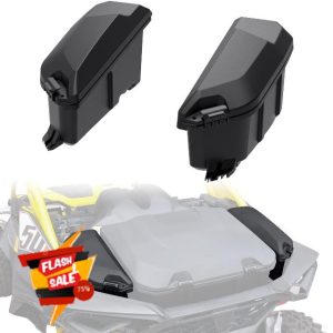 SAUTVS UTV Rear 13.5L Side Cargo Storage Boxes for Can-Am Maverick R
