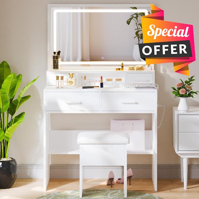 Makeup Vanity Desk with Lights