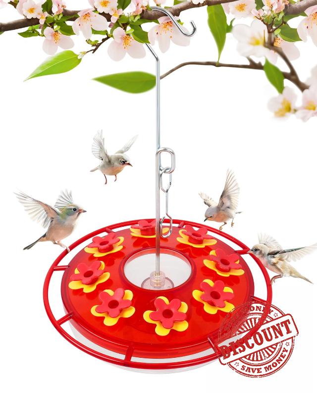 Hummingbird Feeder for Outdoors Hanging