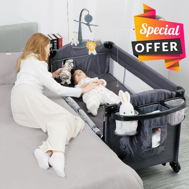 5 in 1 Baby Bassinet Bedside Sleeper