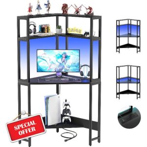 Cyclysio Mini Corner Desk with Hutch