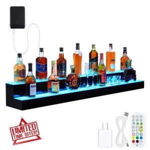 LED Lighted Liquor Bottle Shelf