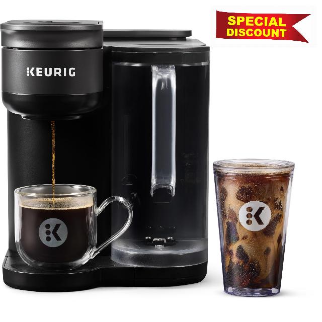Keurig K-Brew+Chill Iced or Hot Single-Serve K-Cup Coffee Maker with MultiStream and QuickChill Technology