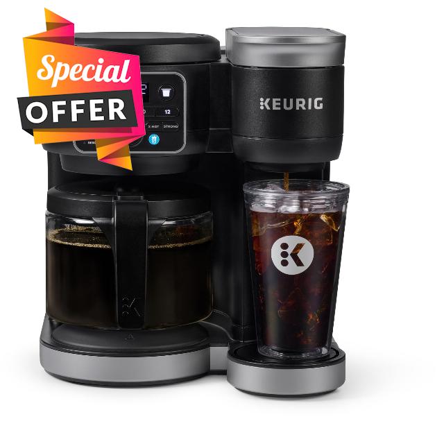 K-Duo Hot & Iced Single Serve & Carafe Coffee Maker