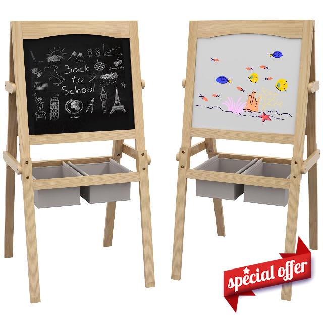 AIYAPLAY Kids Easel with Paper Roll