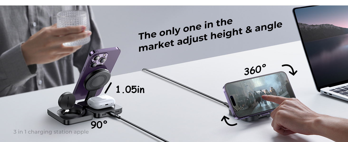 3 in 1 Wireless Charging Station