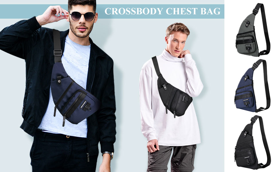 mens sling bag crossbody backpack personal pocket bag