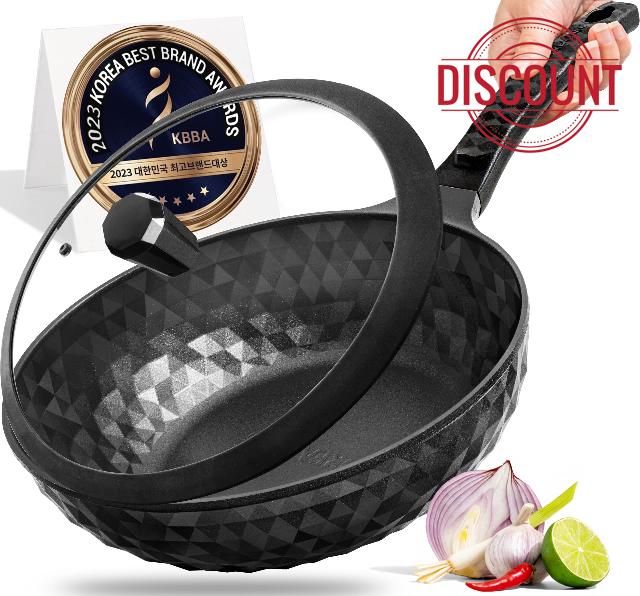 Diamond X Supreme Non Stick 11" Premium Frying Wok Pan Hybrid