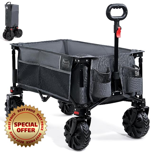 TIMBER RIDGE Festival Trolley Detachable Wide Wheels 100kg Capacity