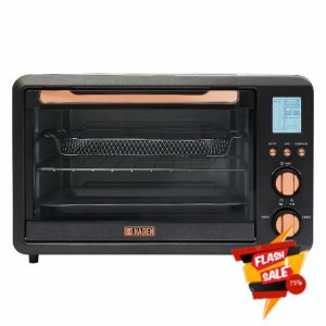 HADEN 25 Liter 6- Slice Toaster Oven with Easy Reach Roll-Top Door