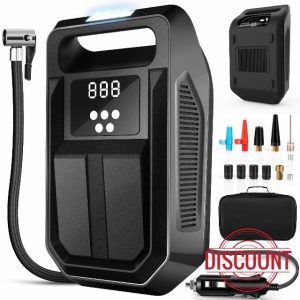 Tire Inflator Portable Air Compressor Tire Air Pump for Car Tires - Car Accessories