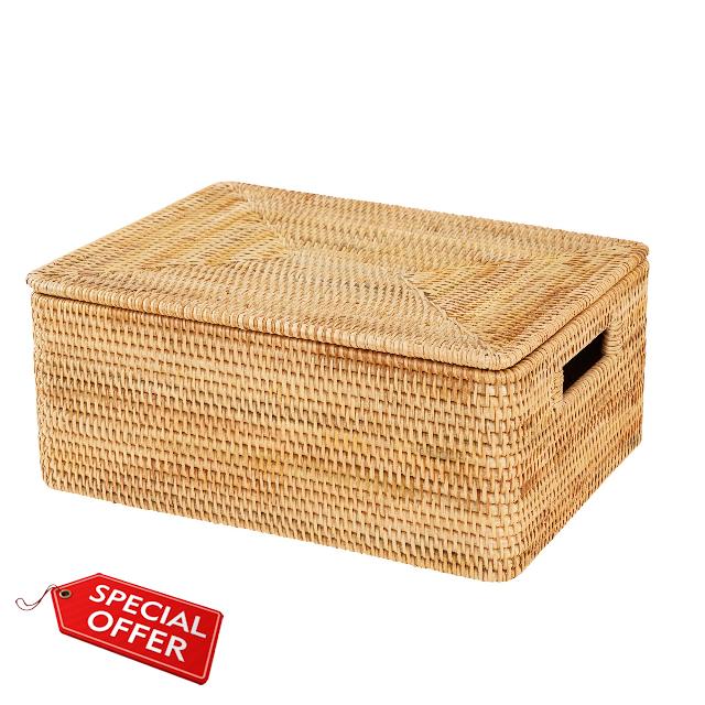 Rattan Basket With Lid
