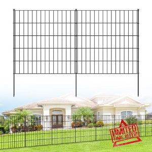Metal Garden Fence 35.5in (H) x 17.7ft (L)