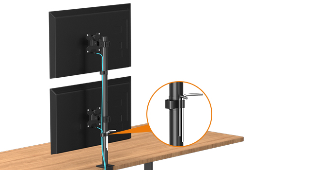 double monitor stand