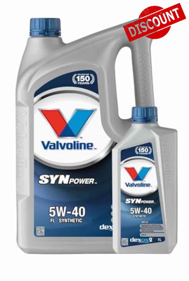 WOL-Valvoline SynPower SAE 5W40 Fully Synthetic Engine Oil 872386 ACEA C3 MST Car Oil (6L)