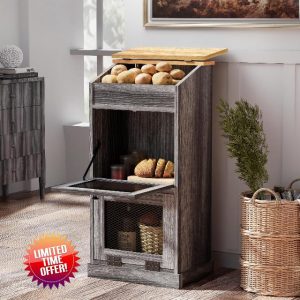 ONG Potato Storage Wood Box