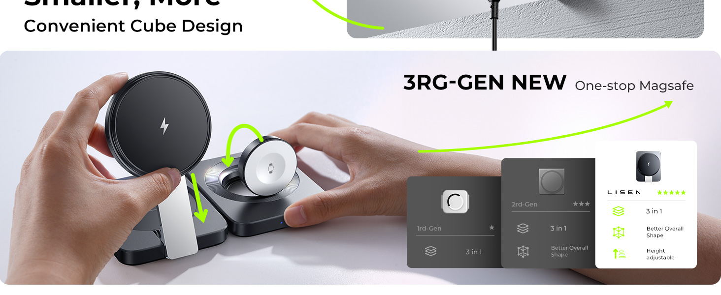 3 in 1 Wireless Charging Station