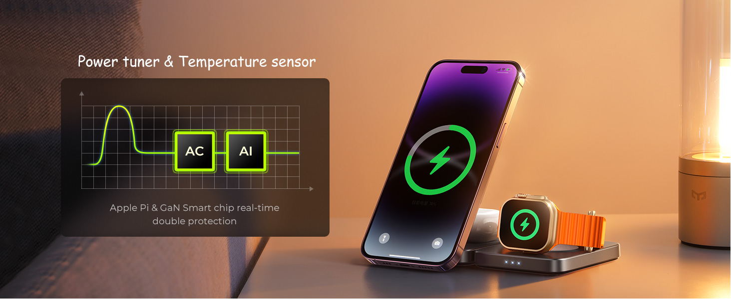 3 in 1 Wireless Charging Station