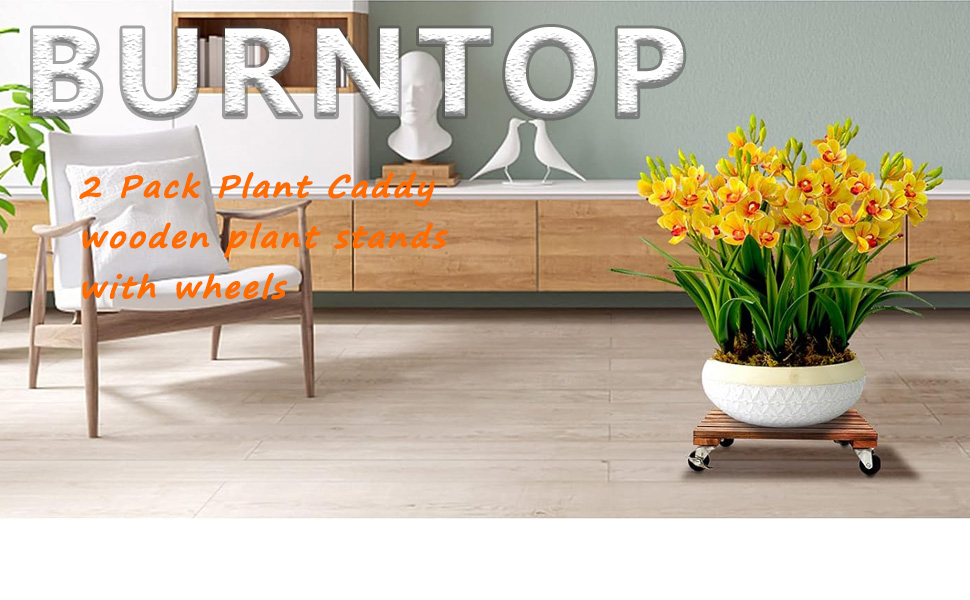 Round 2-piece plant cart