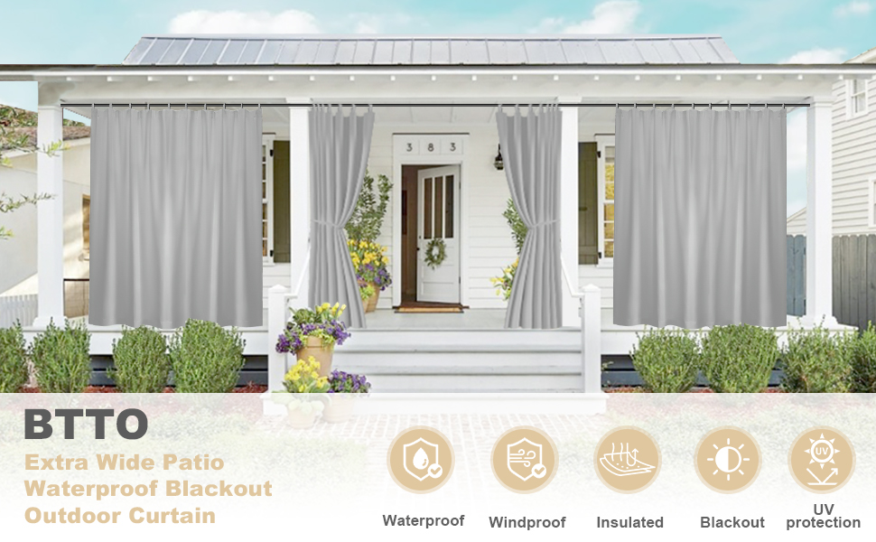 Waterproof Outdoor Curtains 100
