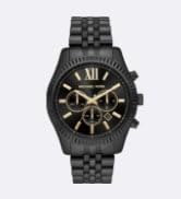 Michael Kors Herrenuhr Slim Runway, 44 mm Gehäusegröße, Dreizeigerwerk, Edelstahlarmband