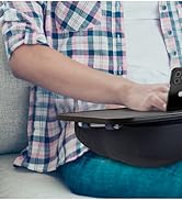 Lap Desk laptop with cushion detachable and washable, fits up to 17 inches laptop, Laptop Stand w...