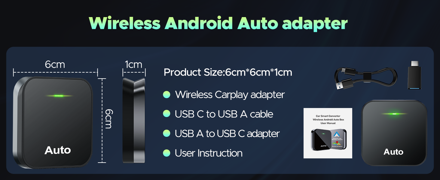 wireless android auto adapter uk