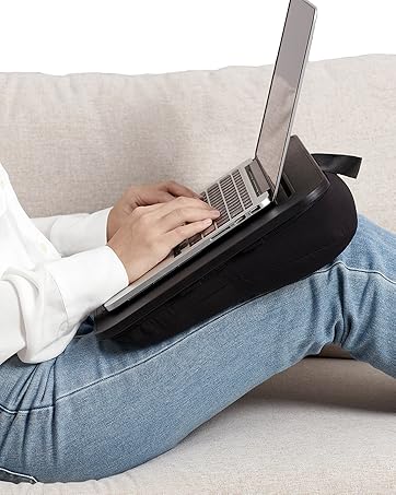 Lap Desk laptop with cushion detachable and washable, fits up to 17 inches laptop, Laptop Stand w...