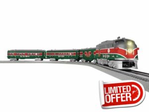 Lionel Sleigh Bell Limited Passenger LionChief 5.0 Electric O Gauge Train Set with Bluetooth & Remote
