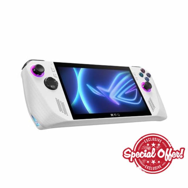 ASUS ROG Ally Handheld Gaming Console (AMD Ryzen Z1 Extreme Processor | 7" Full HD 120Hz IPS 500nits Touchscreen | 16GB RAM | 512GB PCIe SSD|AMD Radeon Graphics|Windows 11|3 Months Xbox GamePass|White