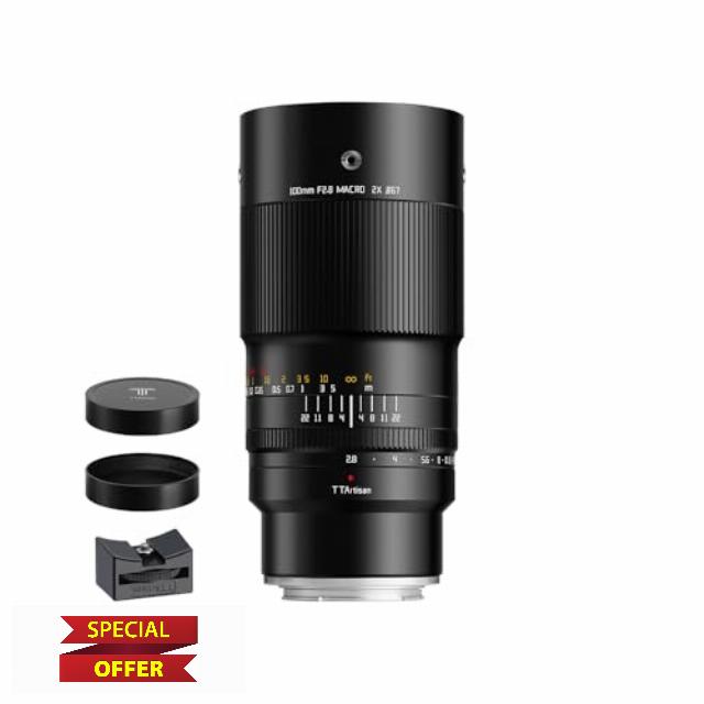TTArtisan 100mm F2.8 2X Ultra Macro Lens Full Frame Mirrorless Camera Lense (GFX Mount)