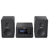 SHARP PS-949 High Power Portable Party Speaker with 12hr Playtime, Built in Rechargeable Battery,...