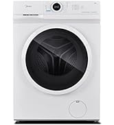 Midea MF10ED80B Freestanding Washer Dryer 2 in 1, 8kg/5kg Load, 1400RPM, Steam Care, Inverter Mot...