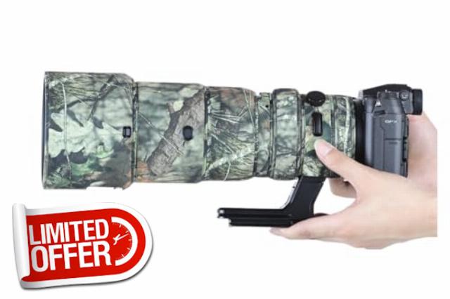 CHASING BIRDS Camouflage Waterproof Lens Coat for FUJIFILM GF 500mm F5.6 R LM OIS WR Rainproof Lens Protective Cover (Pine Camouflage
