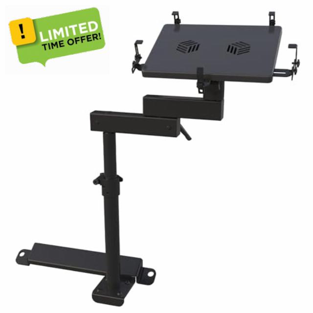 Vehicle Laptop Mount Fit for Toyota Tacoma & 4Runner Truck Laptop Stand Holder for Passenger Seat Fit Laptops Up to 17"