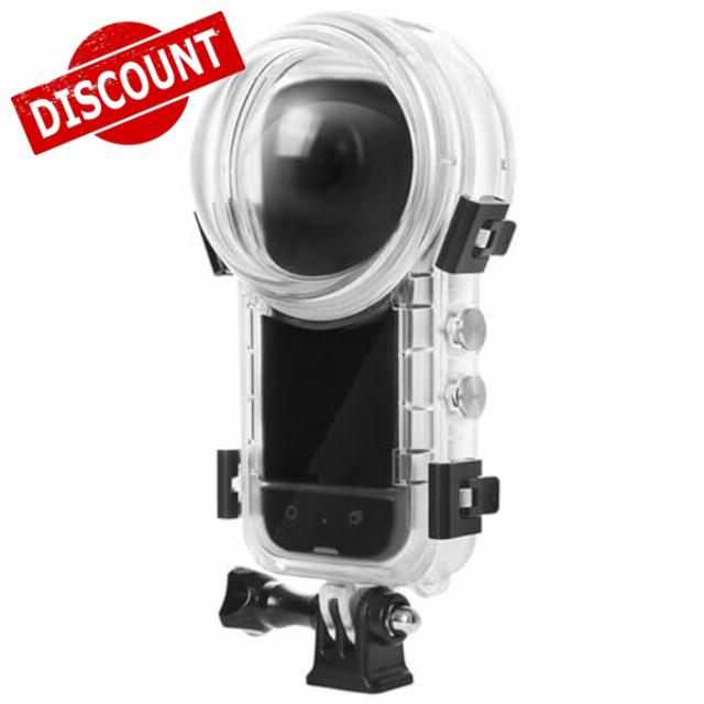 HUAYUWA 50M Invisible Dive Case Compatible with Insta360 X3 Action Camera Waterproof Case with Bracket Accessories 164FT Underwater Photography Housing for Insta 360 X3 Dive Housing