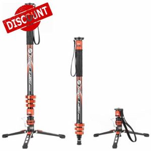 Fotopro Carbon Fiber Monopod with Pedal