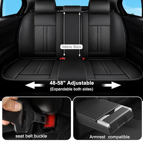 Leatherette Automotive Vehicle Cushion Cover for Cars SUV Pick-up Truck
