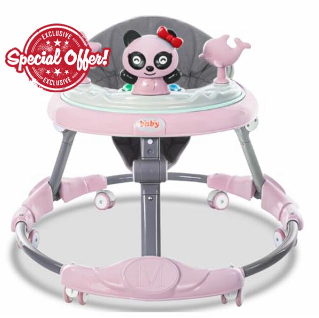 Baby Walker Foldable Multifunction with 6 Adjustable Heights