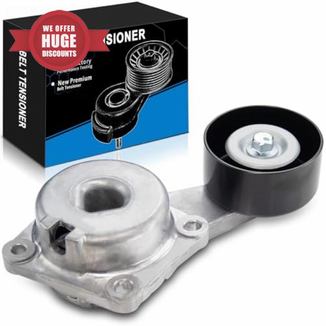 SZKAIDAG Belt Tensioner Assembly with Pulley for:-Ford F150 F250 F350 Super Duty E150 E250 E350 Econoline Excursion Expedition for:-Lincoln Navigator 1997-2001 4.6L 5.4L 6.8L V8 V10 OE# 38133