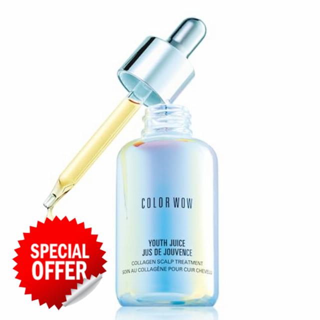 COLOR WOW Youth Juice Collagen Scalp Treatment – Supports scalp collagen to help keep hair follicles strong and elastic | Creates optimal conditions for growth + stronger