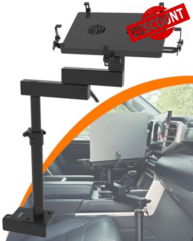 Vehicle Laptop Mount Fit for Ford Transit 2014-2023 Full Size Cargo Van Laptop Holder