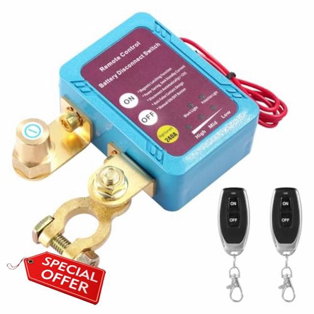Teodute Remote Car Battery Disconnect Switch