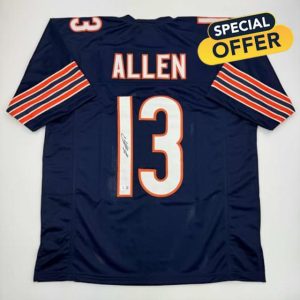 Autographed/Signed Keenan Allen Chicago Blue Football Jersey Beckett BAS COA