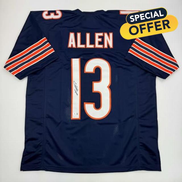 Autographed/Signed Keenan Allen Chicago Blue Football Jersey Beckett BAS COA